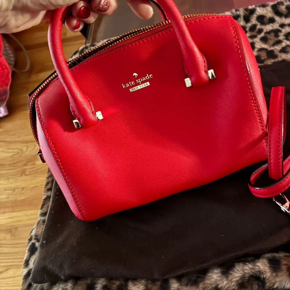 Kate Spade Vibrant Red Satchel - Picture 3 of 4